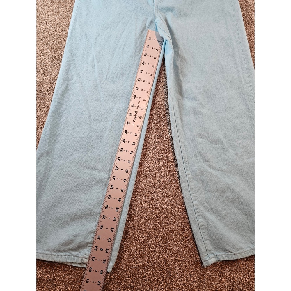BDG Urban Outfitters High & Wide Leg Jeans Light Blue Wash Denim Size 27 - Picture 3 of 16